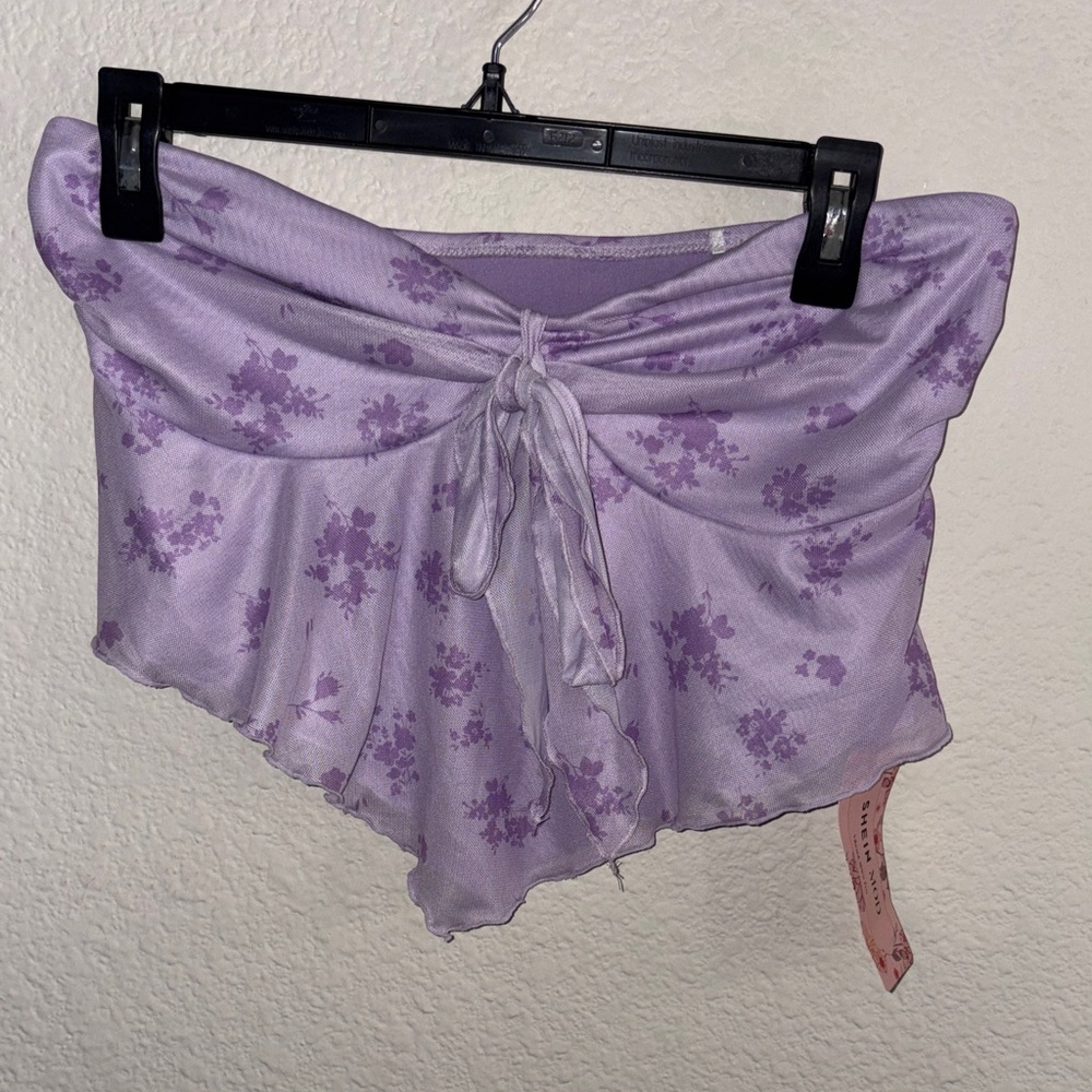 SHEIN Lavender Floral Women's Pajama Shorts